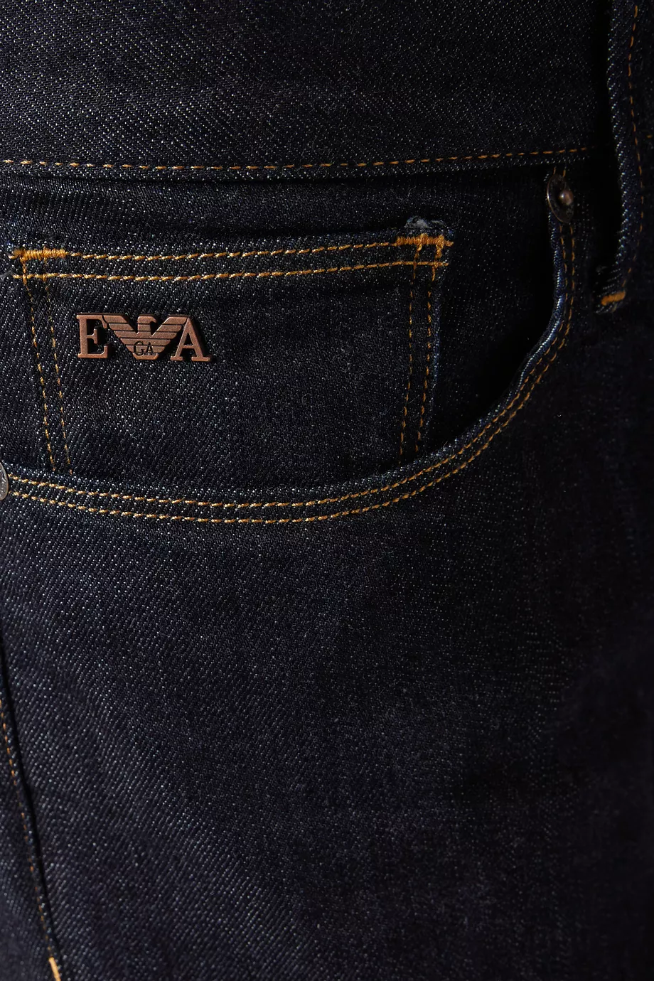 Buy Emporio Armani Blue Slim fit Jeans in Denim For Men Online Ounass UAE