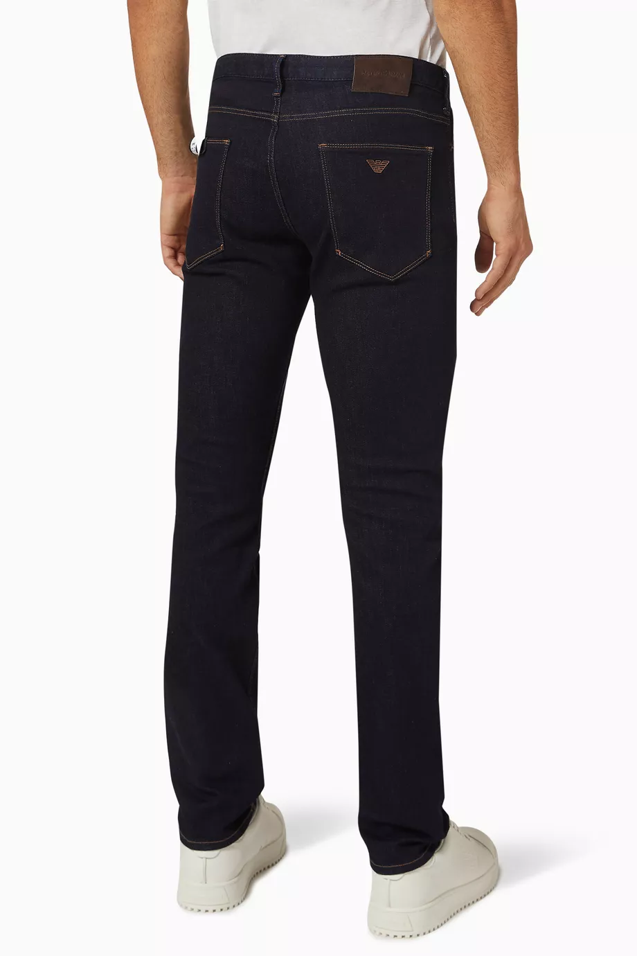 Buy Emporio Armani Blue J06 Slim fit Jeans For Men Online Ounass UAE