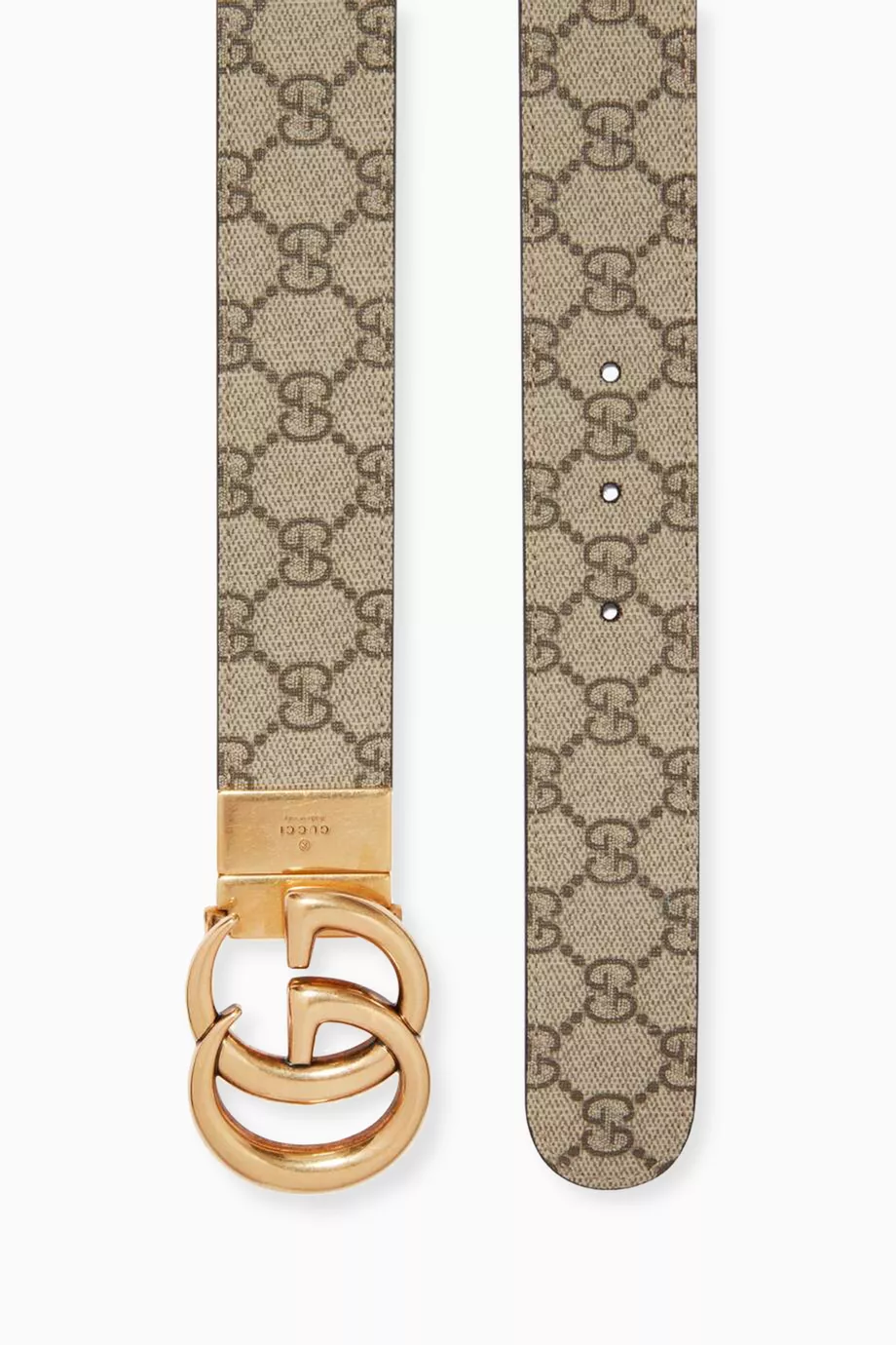 Buy Gucci Brown GG Marmont Reversible Belt in GG Supreme Canvas Leather For Women Online Ounass UAE
