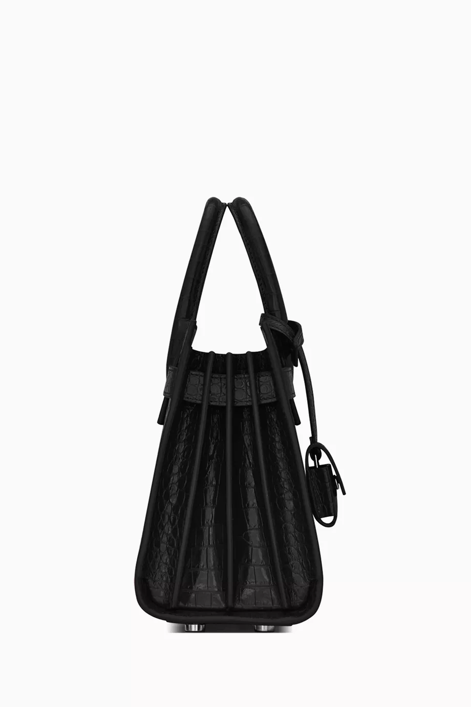 Buy SAINT LAURENT Black Nano Classic Sac de Jour in Croc-embossed