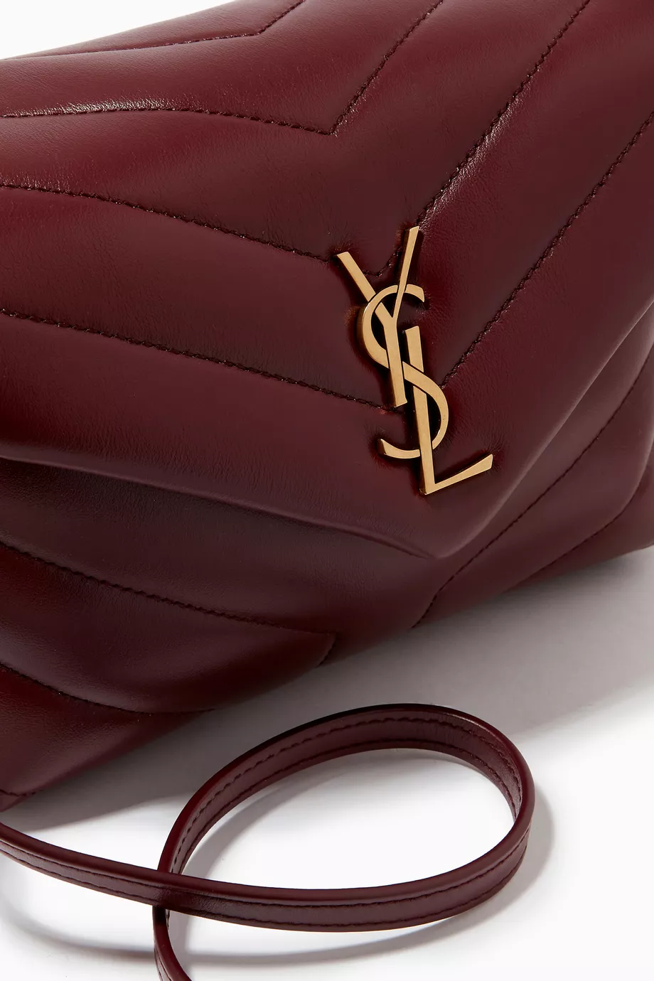 Ysl toy loulou velvet burgundy cheap