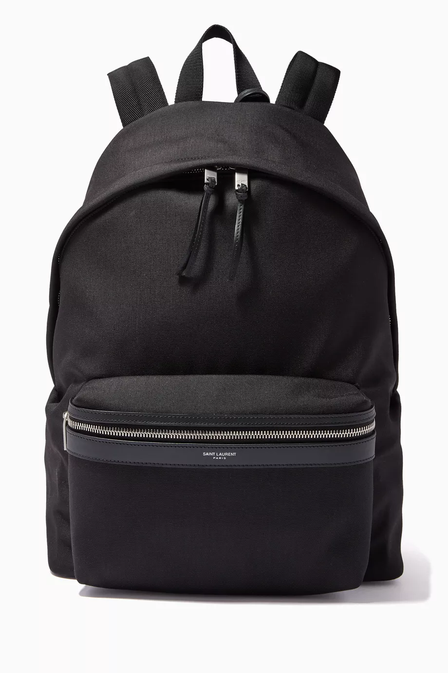 Buy SAINT LAURENT Black City Backpack in Nylon Canvas Leather For Men Online Ounass UAE
