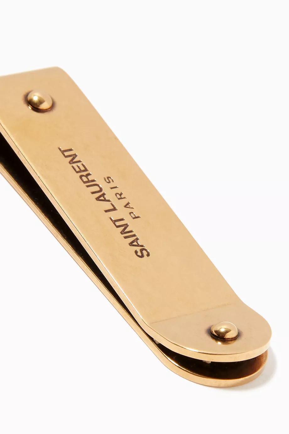 Buy SAINT LAURENT Gold ID Bill Clip For Men Online | Ounass UAE