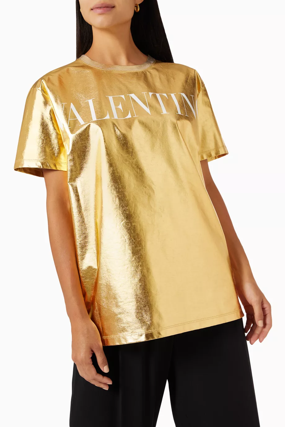 VALENTINO GARAVANI 売れ筋商品|||ヴァレンティノ ガラヴァーニ Tシャツ トップス レディース T-shirts Gold 楽天市場】ヴァレンティノ VALENTINO Tシャツ レディース 半袖
