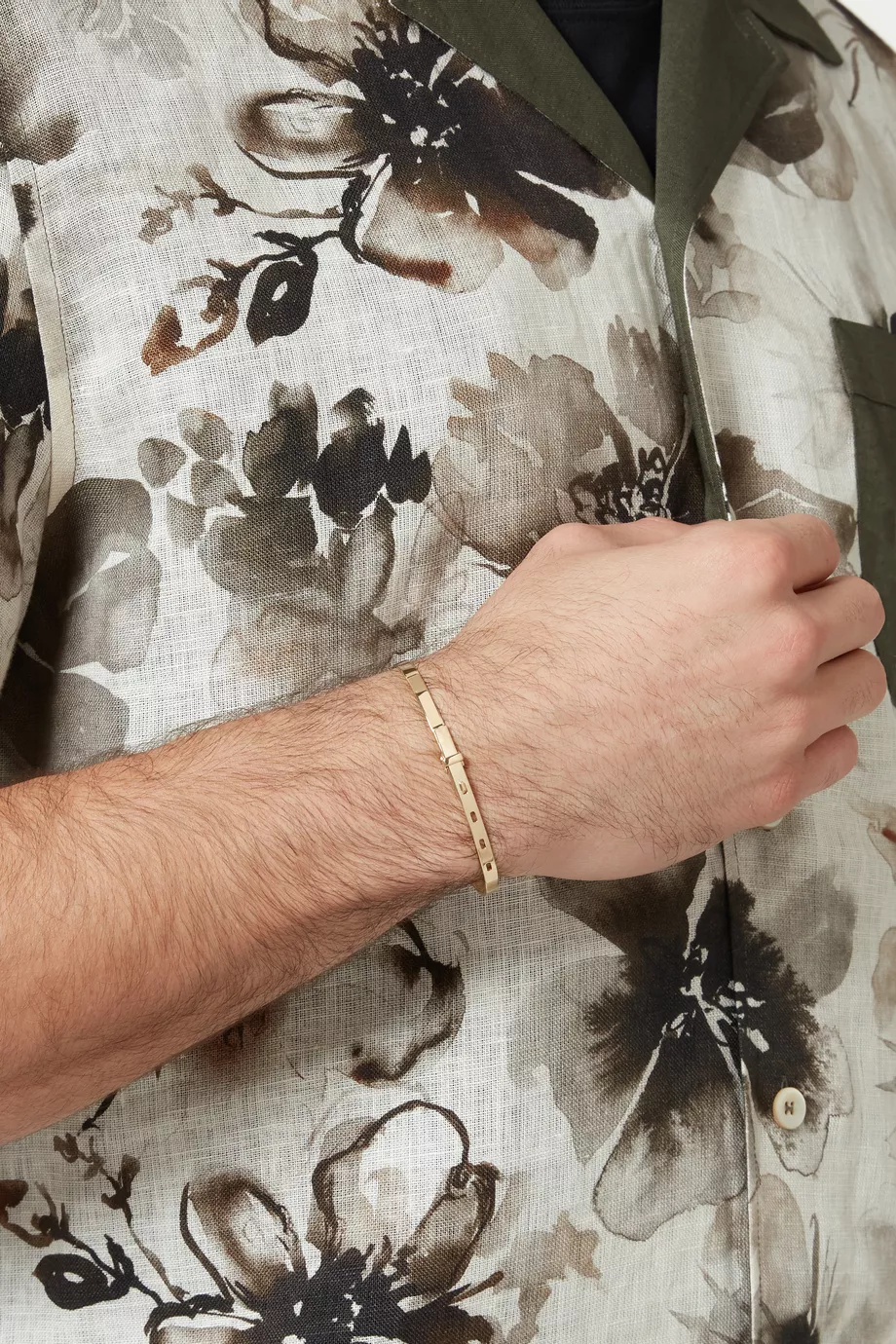 Buy Miansai Gold Tailor Cuff in 14kt Gold Vermeil For Men