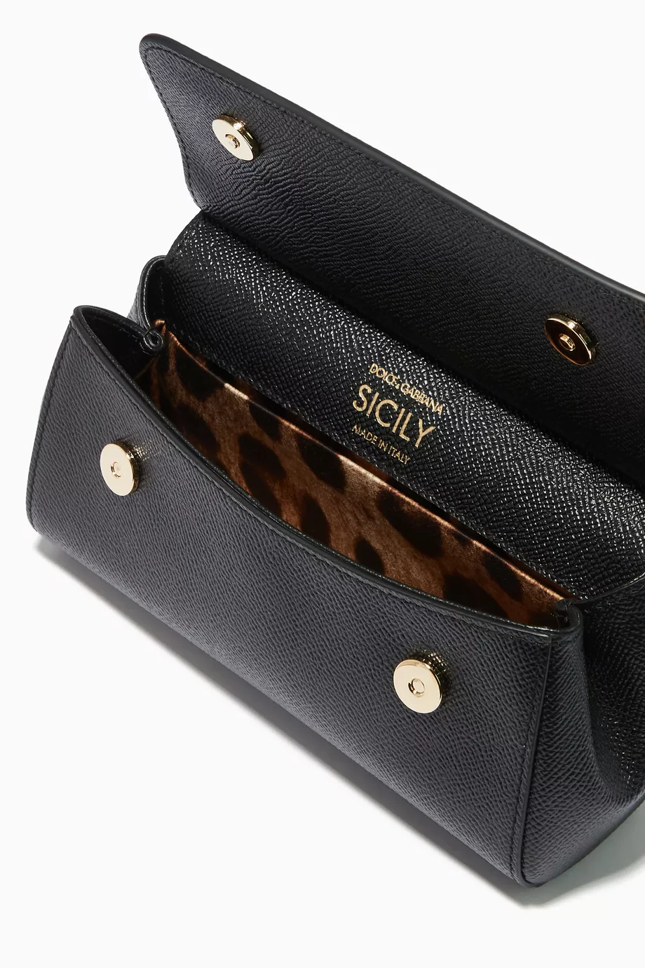 Buy Dolce Gabbana Black Small Miss Sicily East West Bag in Dauphine Leather For Women Online Ounass UAE