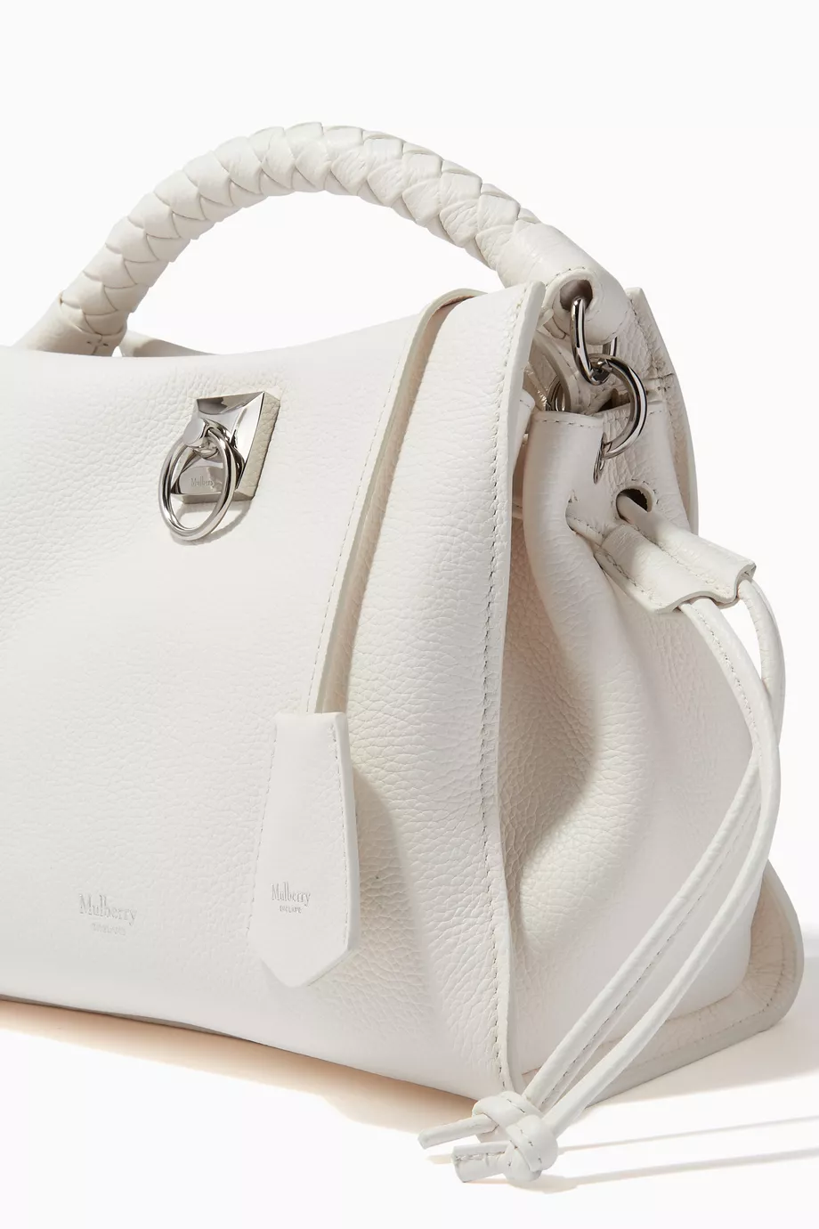 Buy Mulberry White Small Iris Shoulder Bag in Classic Grain Leather For Women Online Ounass UAE