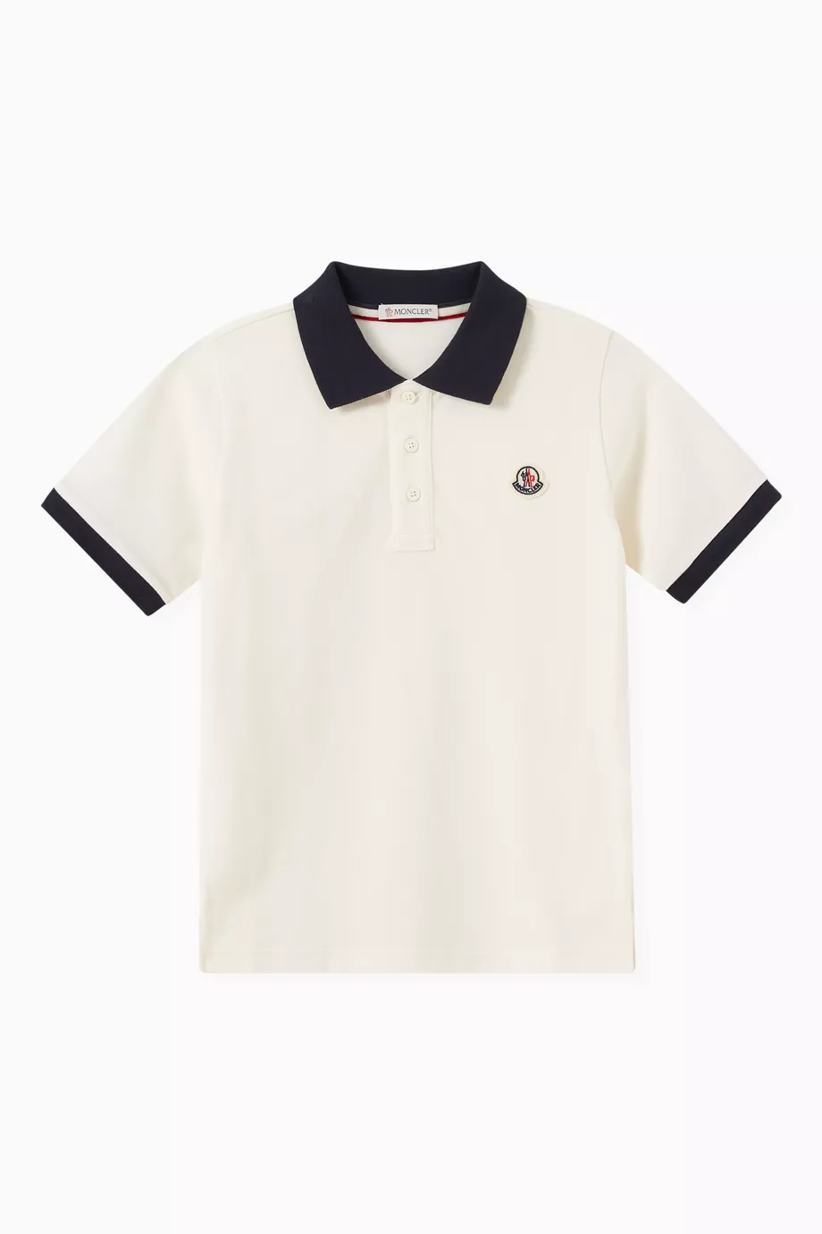 Moncler contrast polo cheap