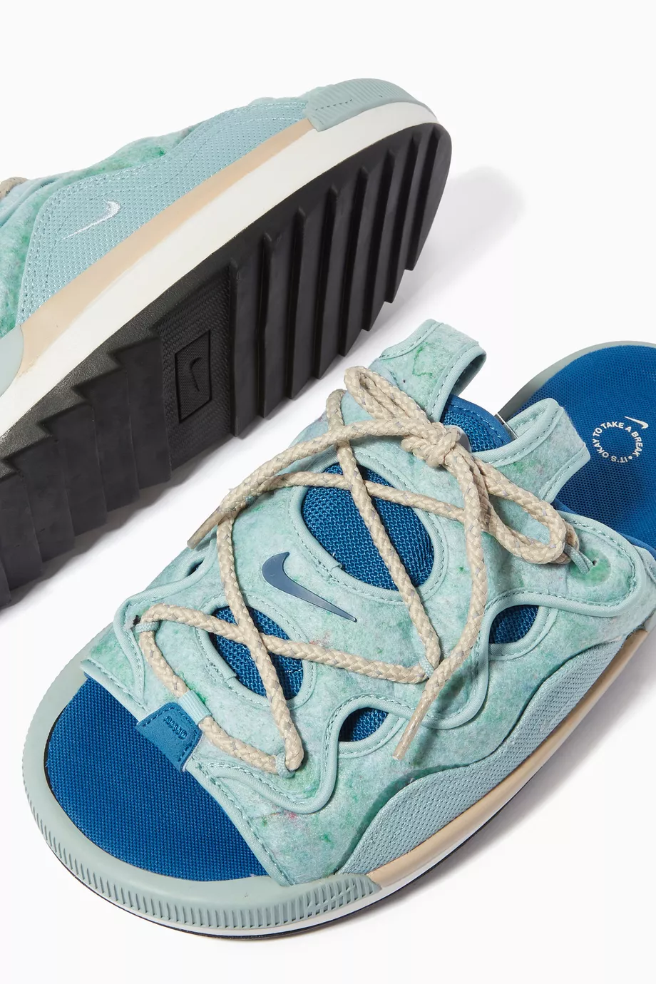 Buy Nike Blue Offline Slides For Men Online Ounass UAE