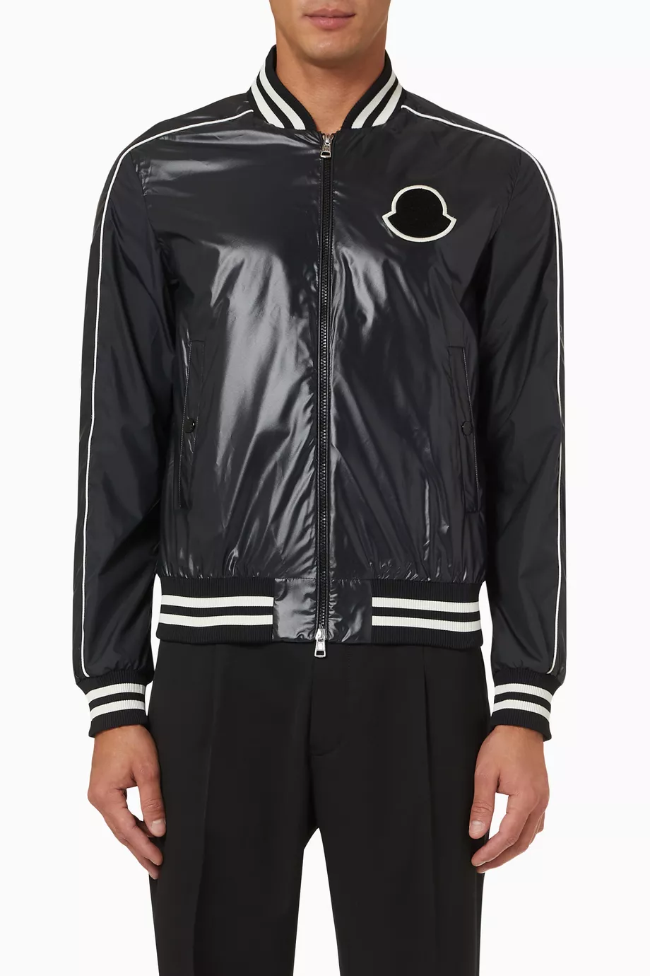 Buy Moncler Black Dayu Bomber Jacket in Nylon For Men Online Ounass UAE