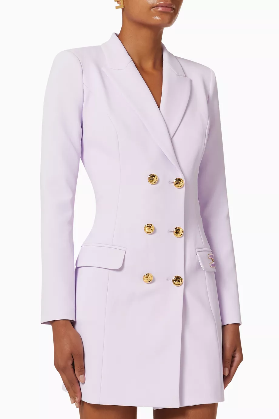 Buy Elisabetta Franchi Purple Coat Dress For Women Online Ounass UAE