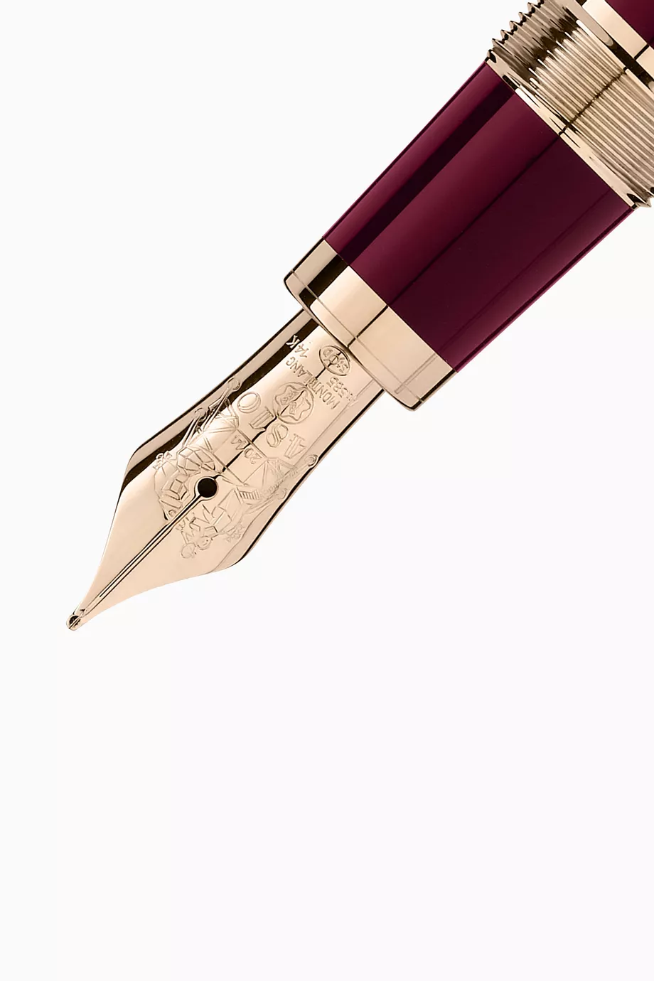 Montblanc jfk burgundy fountain pen deals