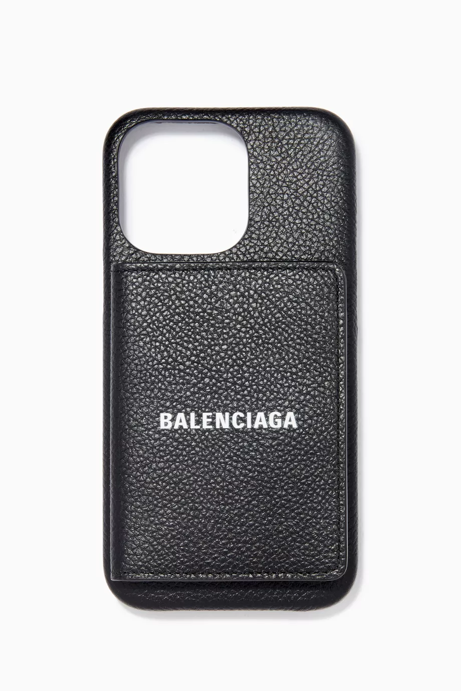 iPhone・スマホケース Balenciaga Black Leather Phone Case BALENCIAGA LEATHER BLACK iPhone 15 Pro Max Case Cover