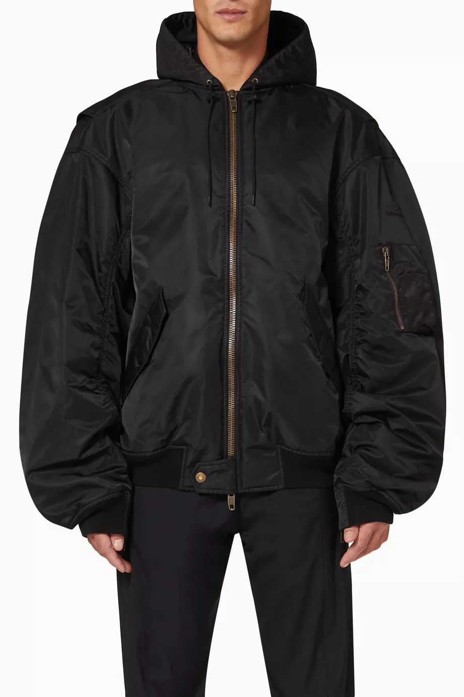 【国内即発送】 Buy Nylon in Bomber Light Icon Sports 3B Black Balenciaga ジャケット・アウター