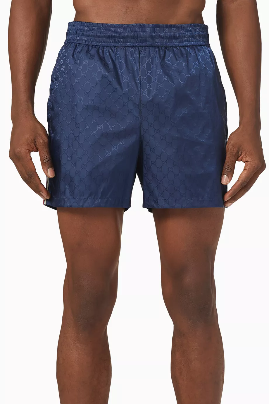 Buy Gucci Blue GG Jacquard Swim Shorts in Nylon For Men Online Ounass UAE
