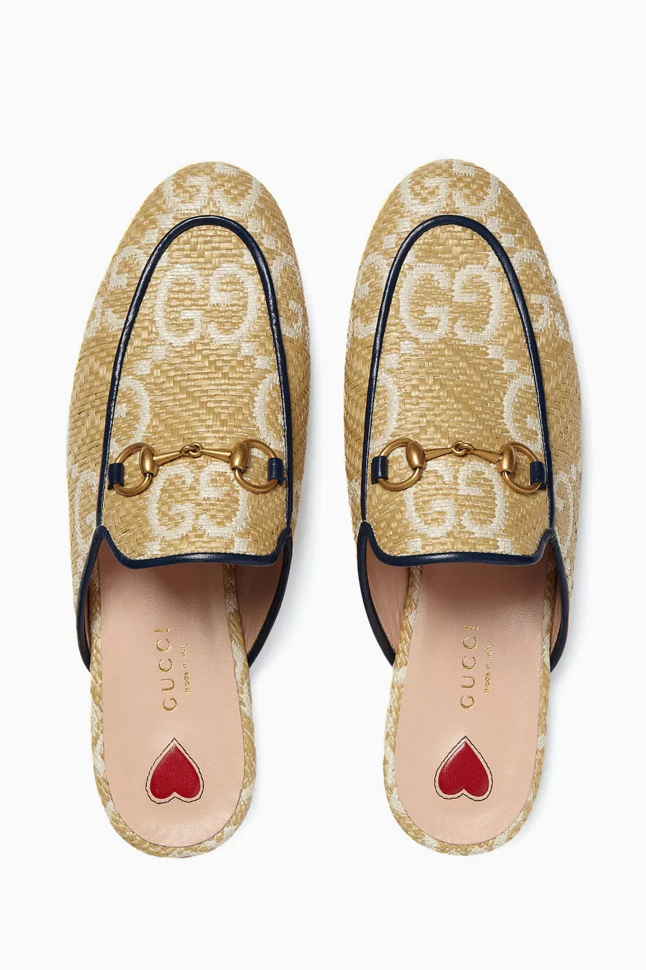 Gucci princetown raffia new arrivals