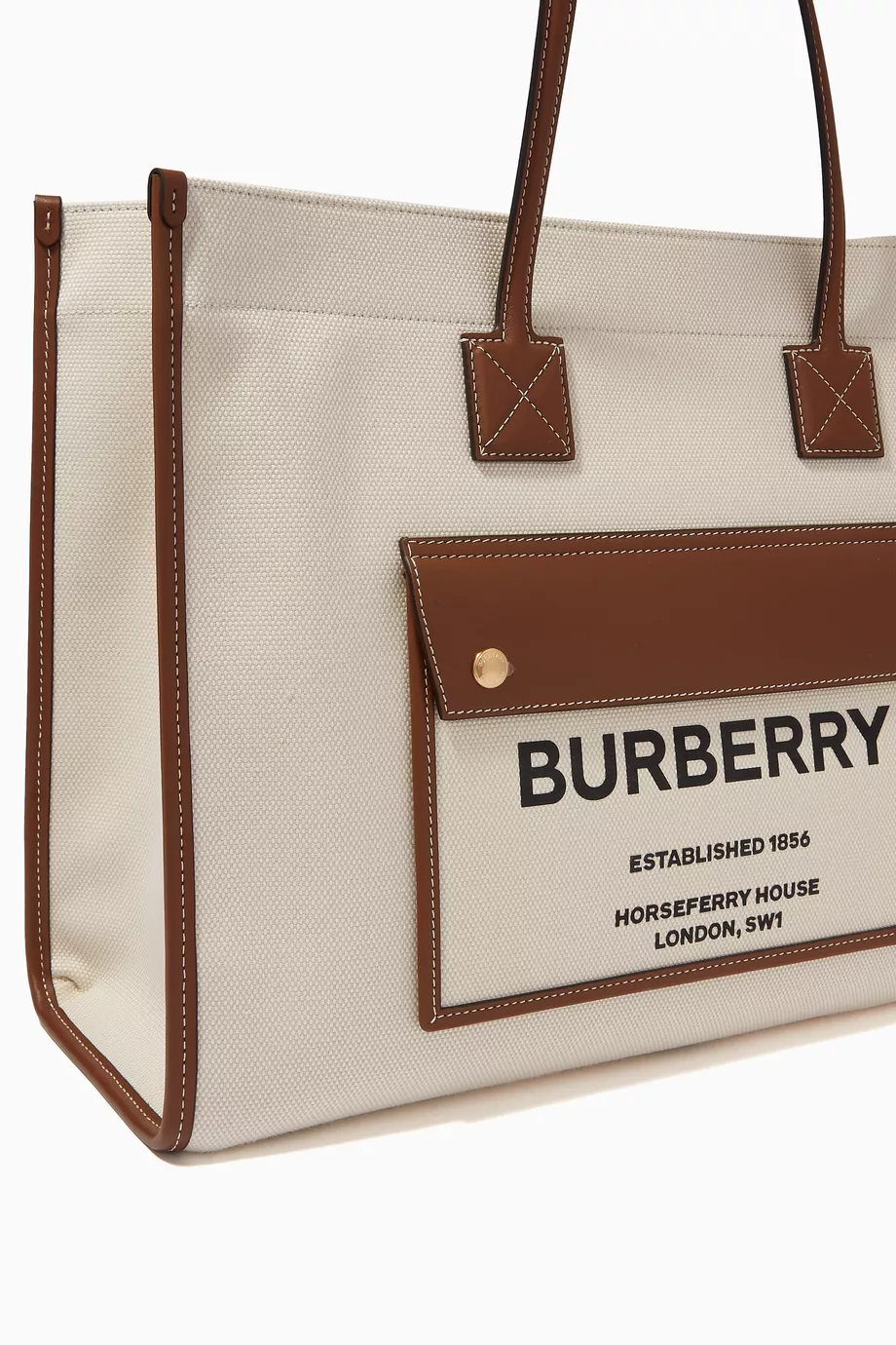 Burberry canvas tote bag hotsell