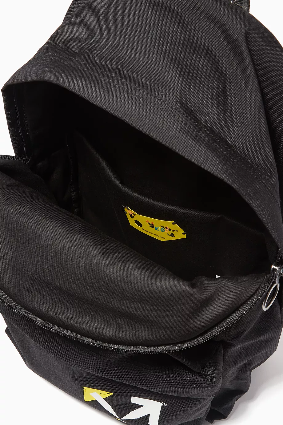 Buy Off White Black Logo print Backpack in Canvas For Boys Online Ounass UAE