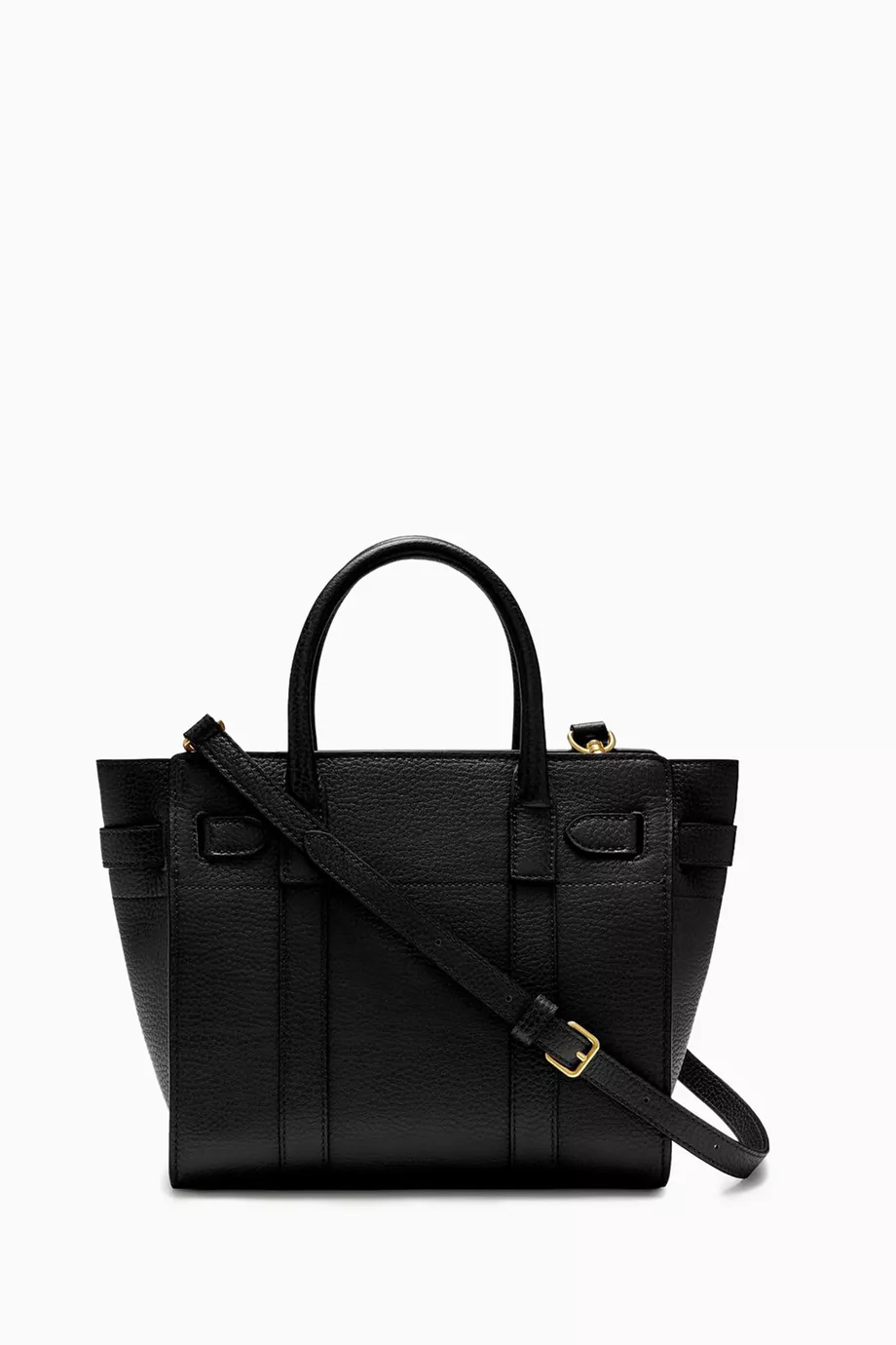 Buy Mulberry Black Mini Zip Bayswater Bag in Small Classic Grain Leather For Women Online Ounass UAE