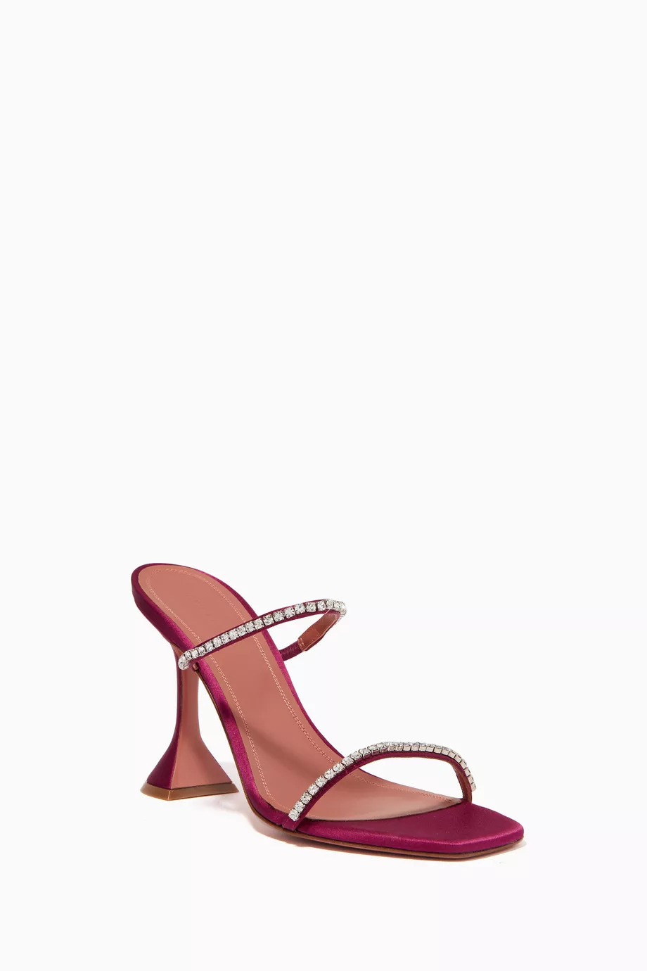 【関税込み】Amina Muaddi ピンク Gilda Slipper ヒールサンダル Amina Muaddi - GILDA SLIPPER | HBX - Globally Curated
