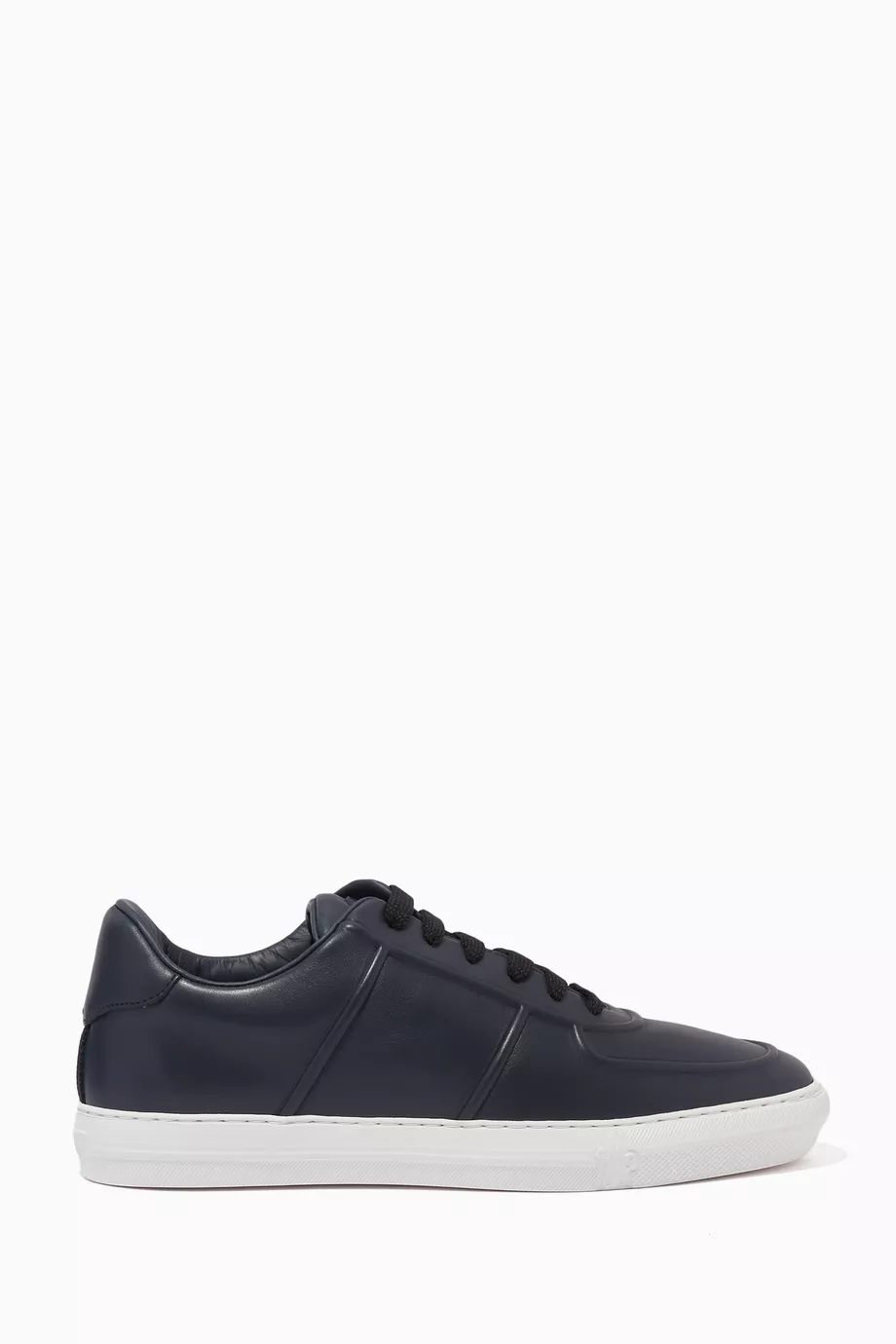 Buy Moncler Blue Neue York Sneakers in Leather For Men Online Ounass UAE