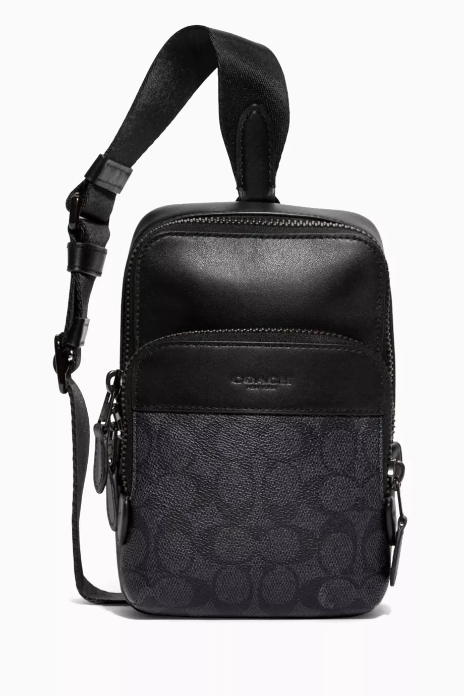 Buy Coach Grey Gotham Sling Bag 13 in Signature Canvas For Men Online Ounass UAE