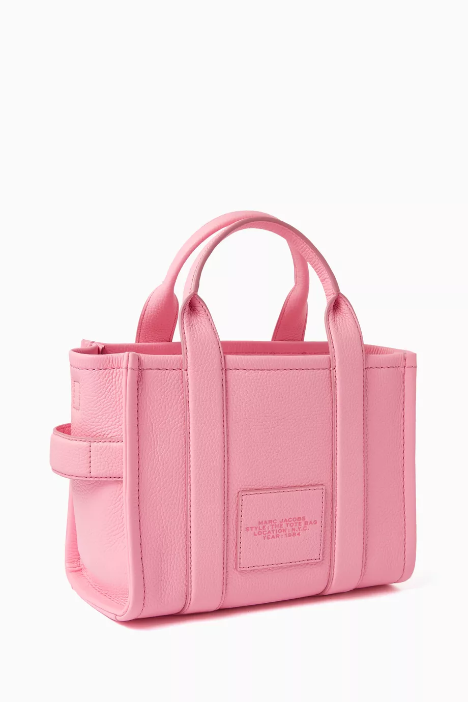 Buy Marc Jacobs Pink The Small Tote Bag in Leather For Women