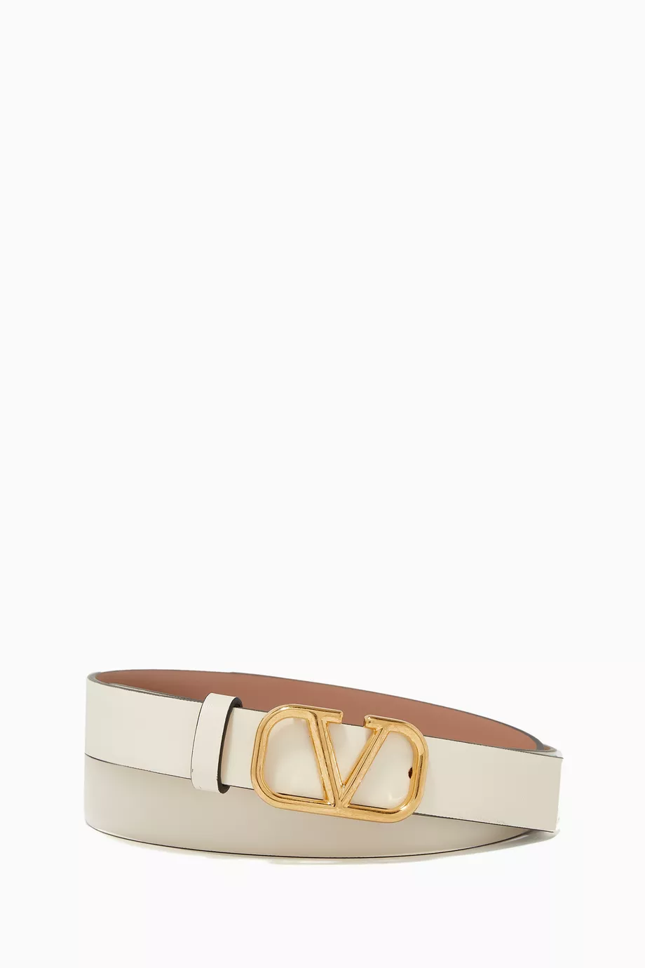 White valentino belt store