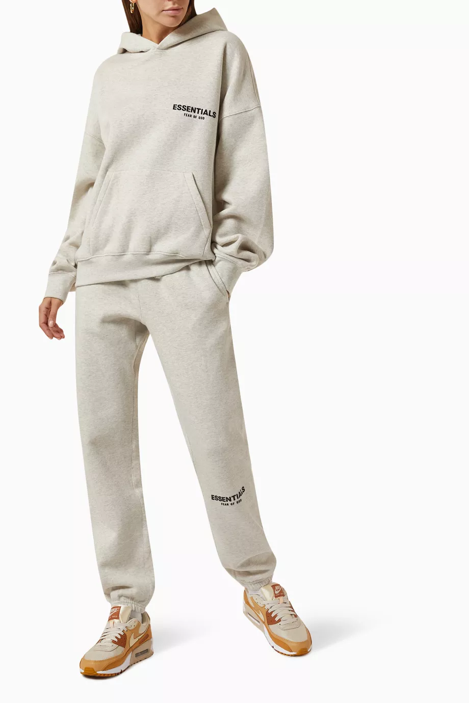 Buy Fear of God Essentials Grey Unisex Essentials Sweatpants in Fleece For Women Online Ounass UAE