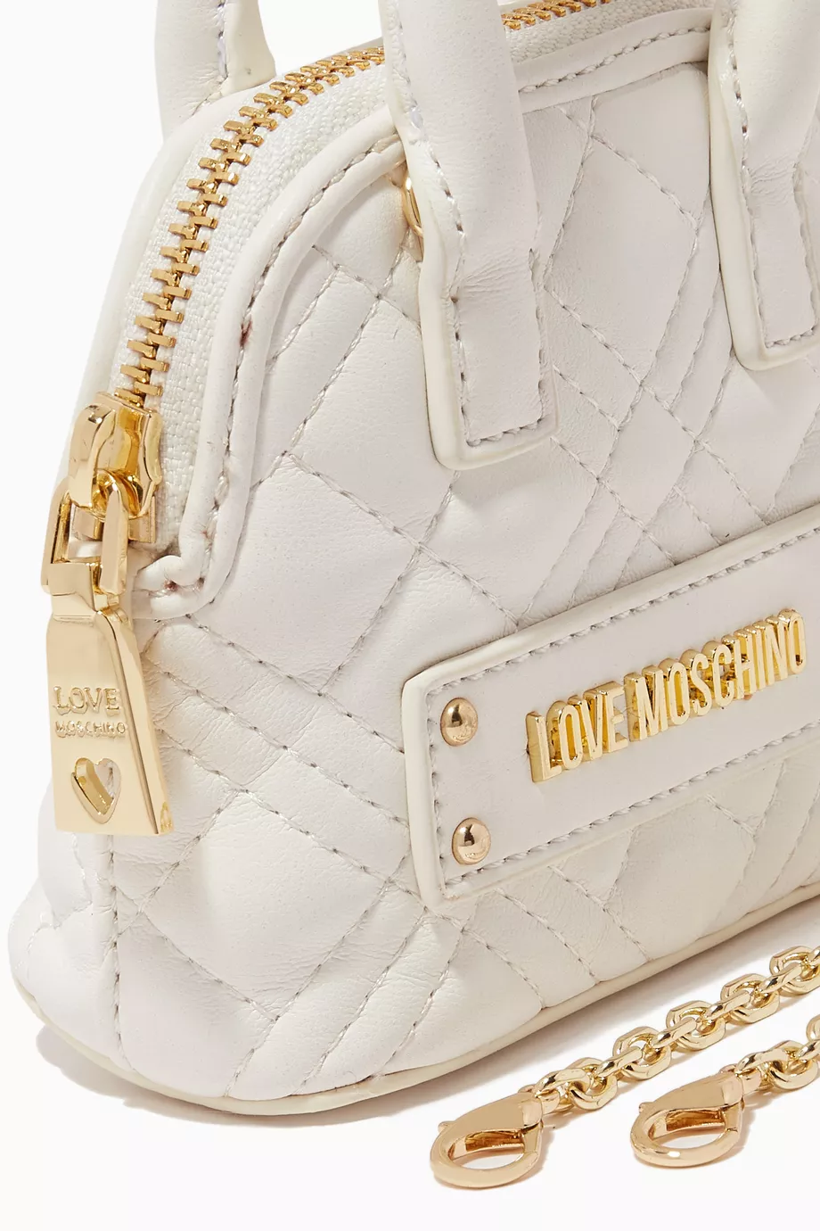 Love moschino quilted bowling bag outlet