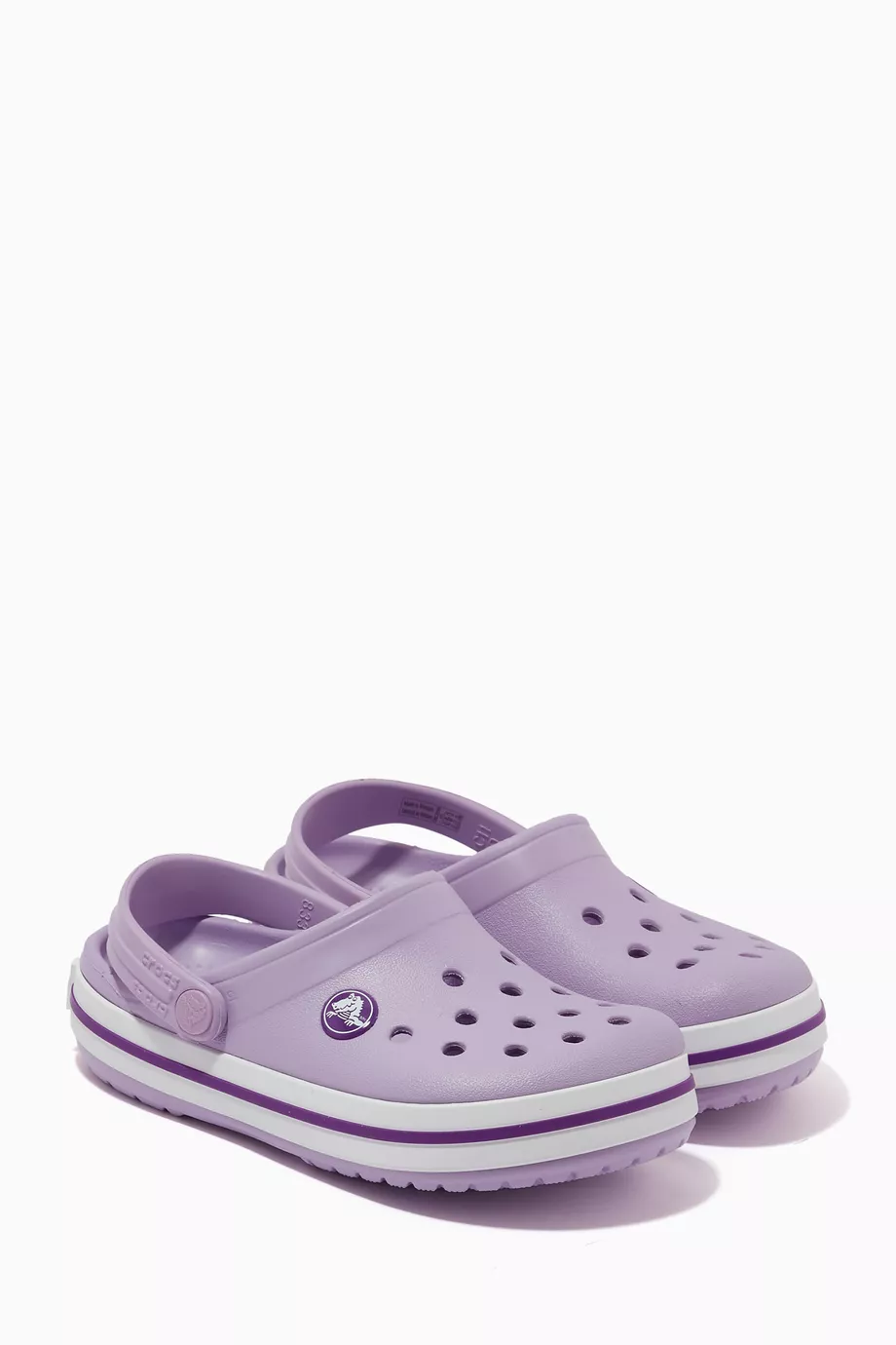 Buy Crocs Purple Crocband Stripe Clogs For UNISEX Online Ounass UAE