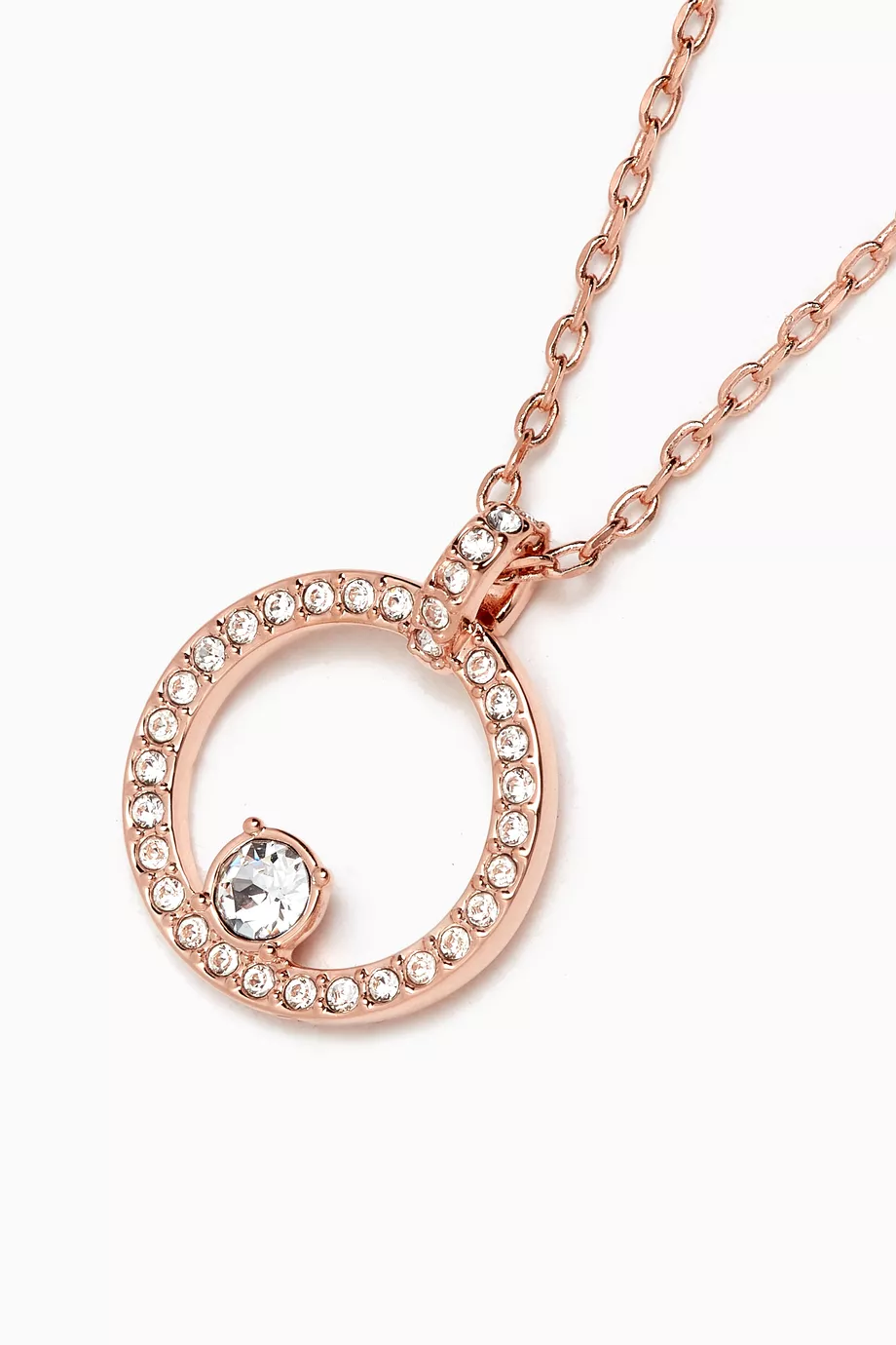 Circle necklace rose gold online