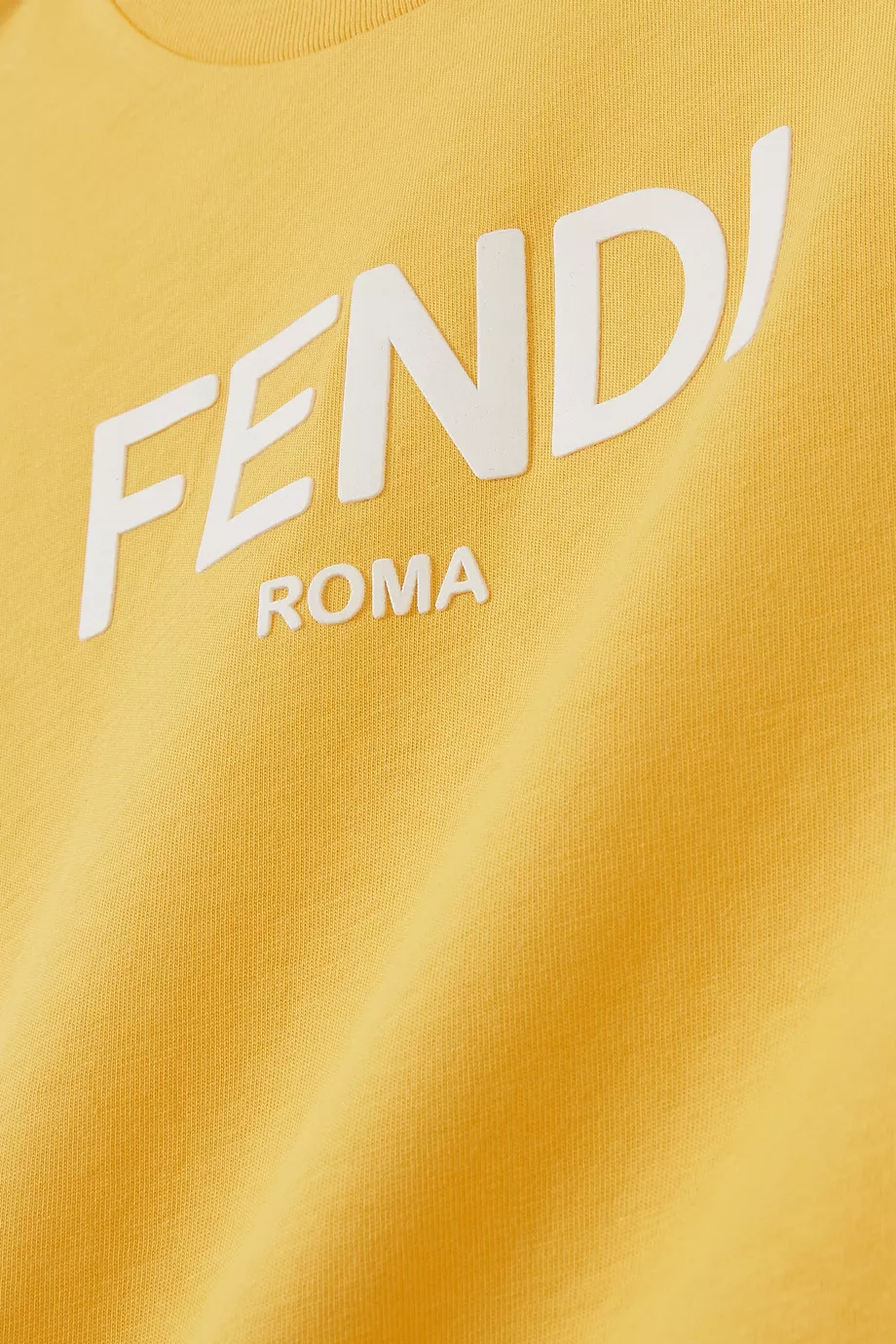 Yellow fendi t shirt outlet