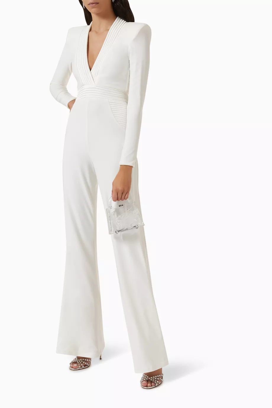 Buy Zhivago White The Heiress Jumpsuit in Stretch-jersey For Women
