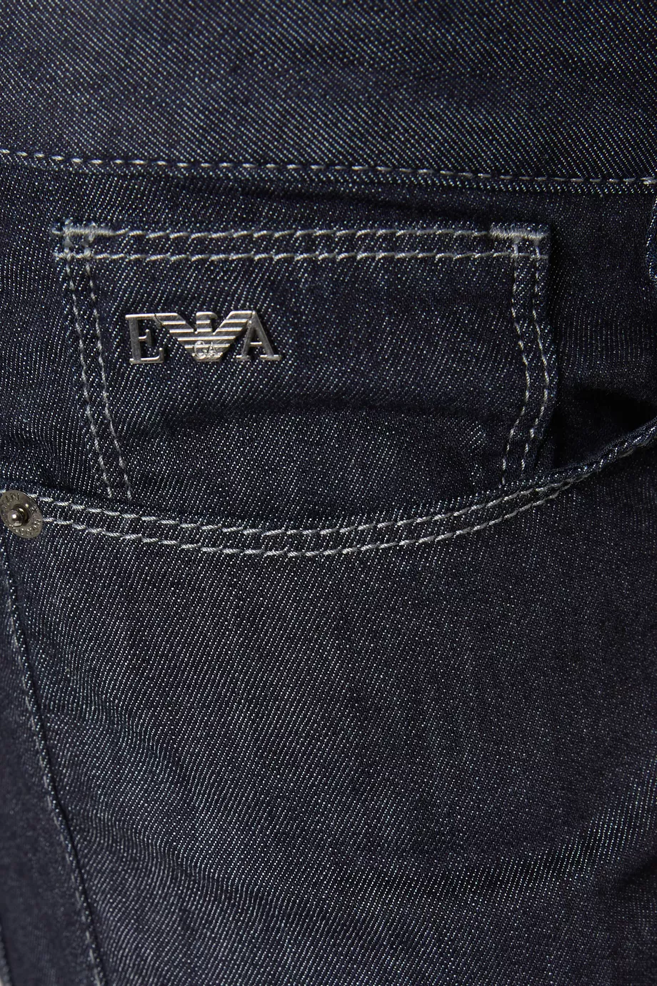 Buy Emporio Armani Blue Slim Fit Jeans in Denim For Men Online Ounass UAE