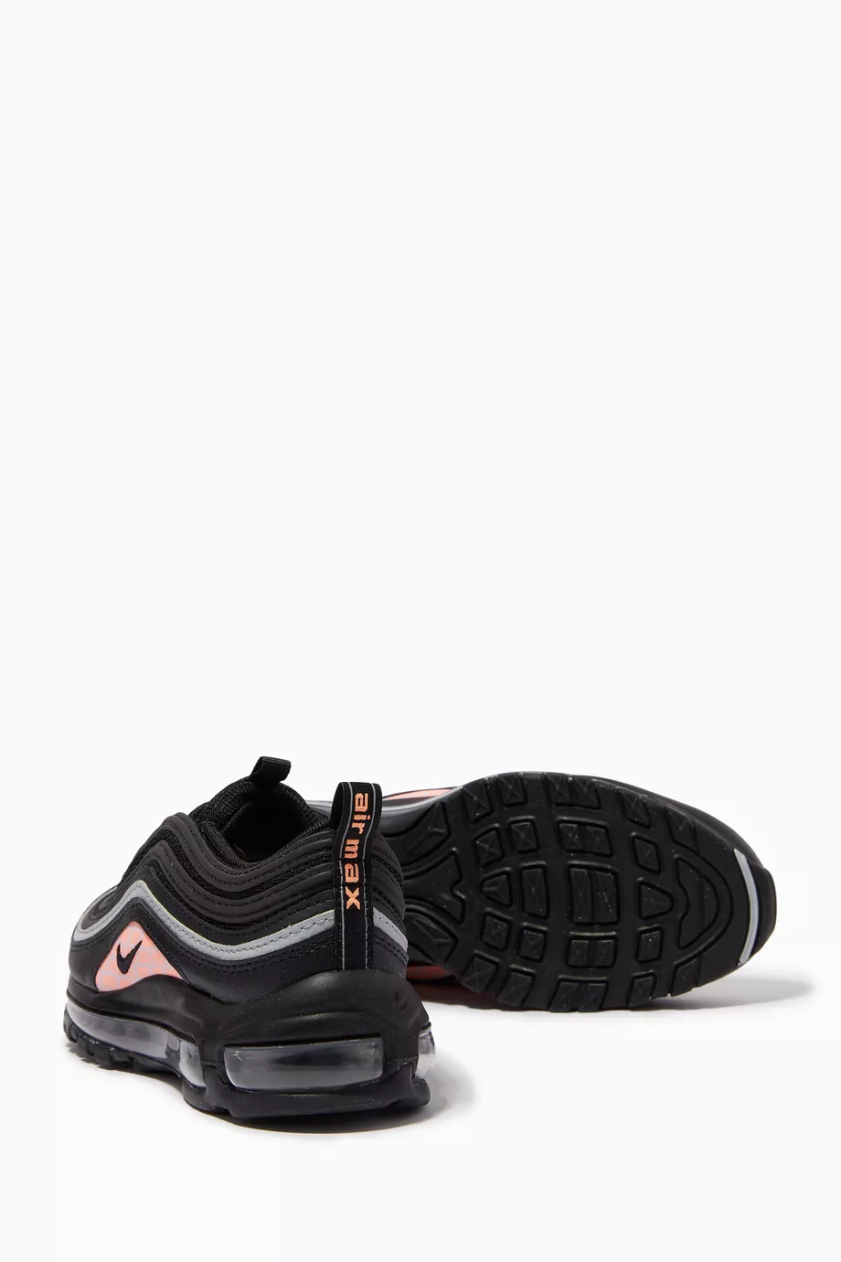 Buy Nike Black Air Max 97 Sneakers in Mesh Textile For Boys Online Ounass UAE