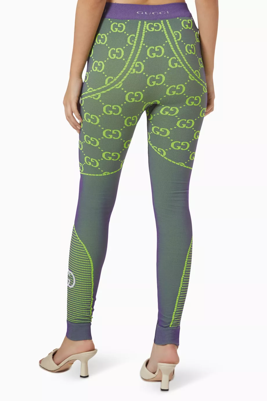 Gucci red green leggings cheap