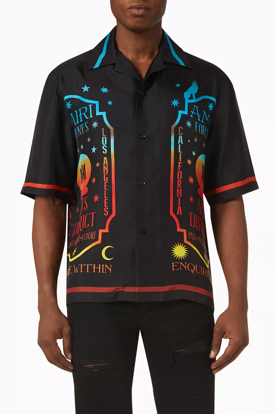 MサイズAMIRI FORTUNE BOWLING SHIRT シャツ