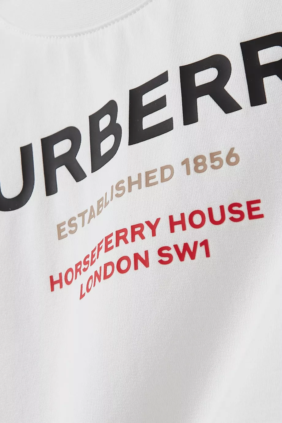Buy Burberry White Cedar Horseferry Print T Shirt in Cotton For Baby Girls Online Ounass UAE