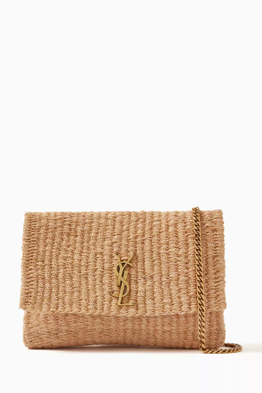 Ysl raffia clutch cheap