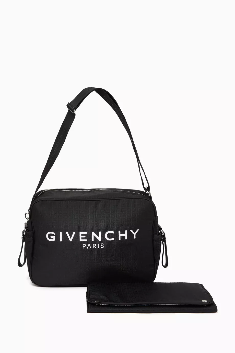 Buy Givenchy Black Logo Print Jacquard Changing Bag in Leather For UNISEX Online Ounass UAE
