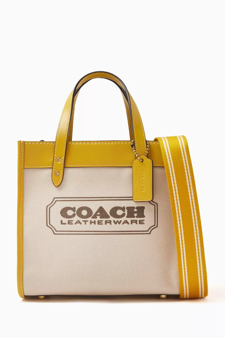 Yellow coach tote hotsell