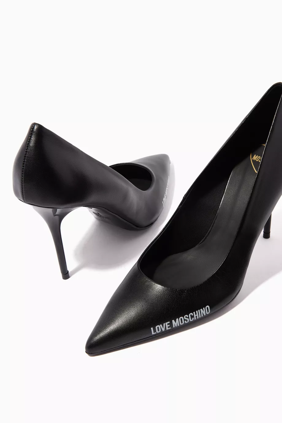 Moschino black heels 2025