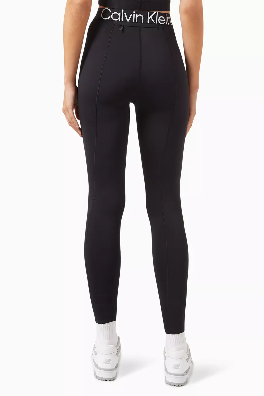 Buy Calvin Klein Performance Black 7 8 Pocket Gym Leggings in Stretch Jersey For Women Online Ounass UAE