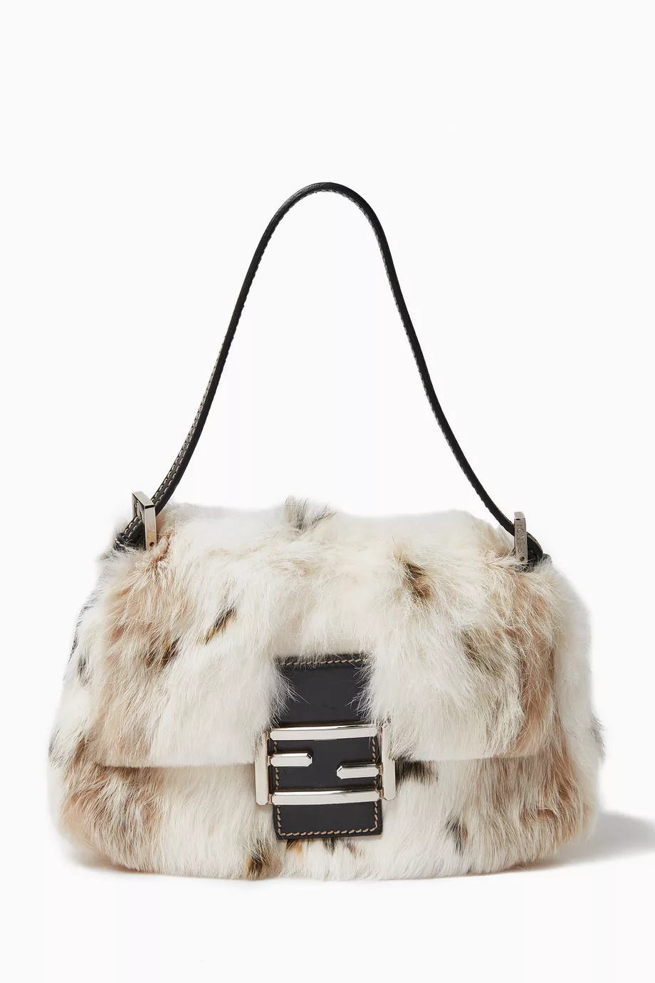 バッグ Fendi Rabbit Fur Baguette Shoulder Bag Fendi Rabbit Fur Baguette Shoulder Bag Baguette rabbit handbag
