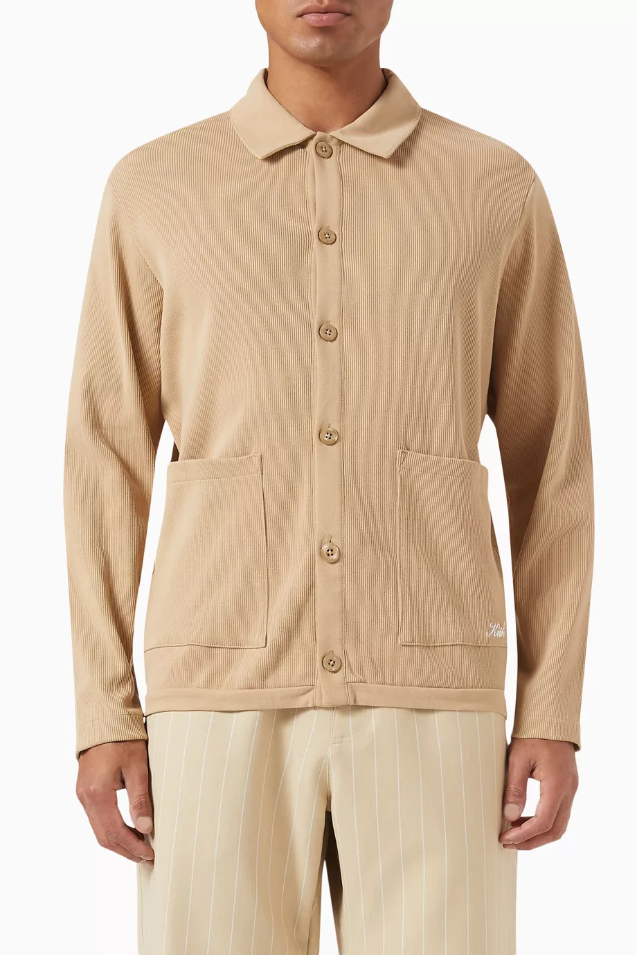 Buy Kith Brown Hastings Cardigan in Cotton-knit For Men Online | Ounass UAE