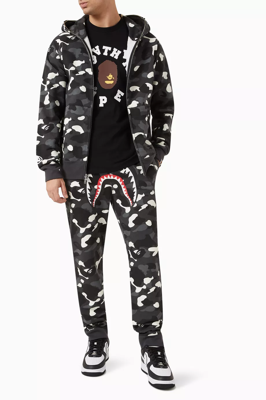 City camo bape hoodie top