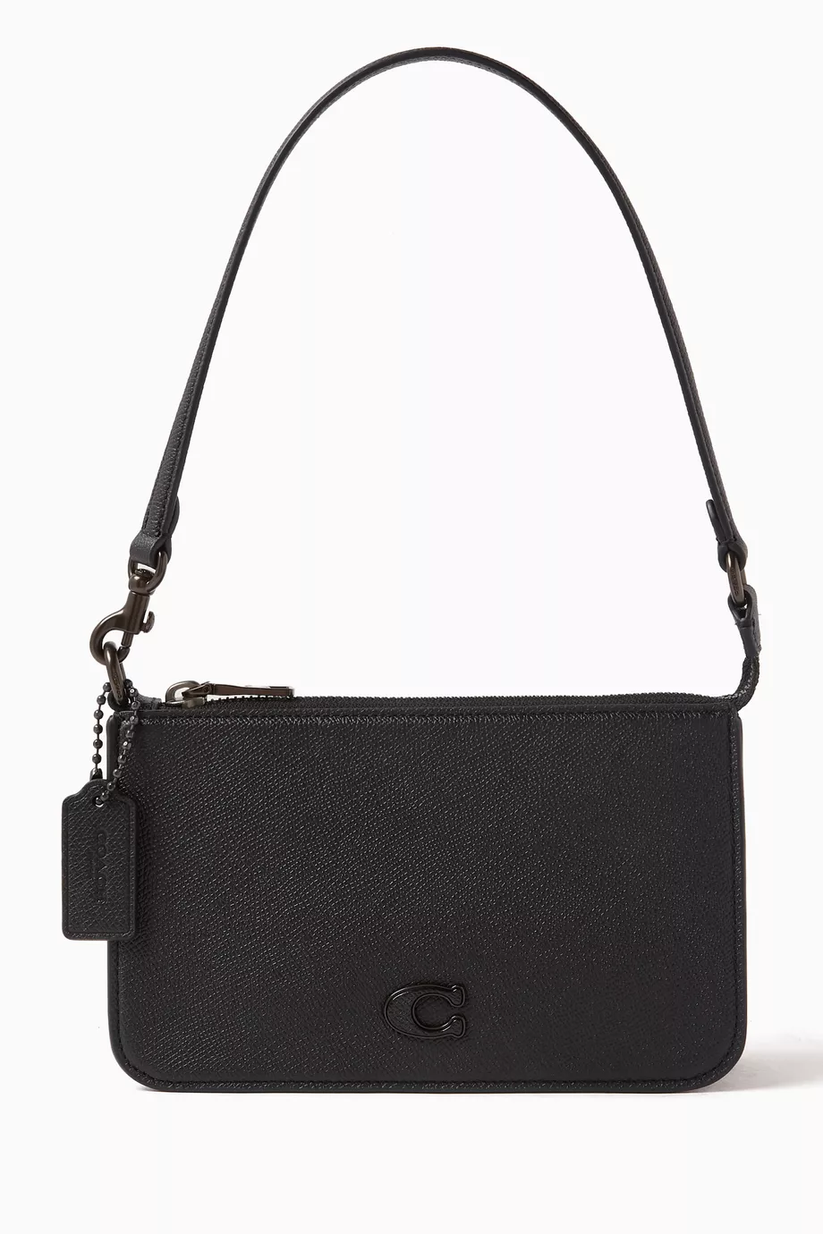 Buy Coach Black Pouch Bag in Crossgrain Leather For UNISEX Online Ounass UAE