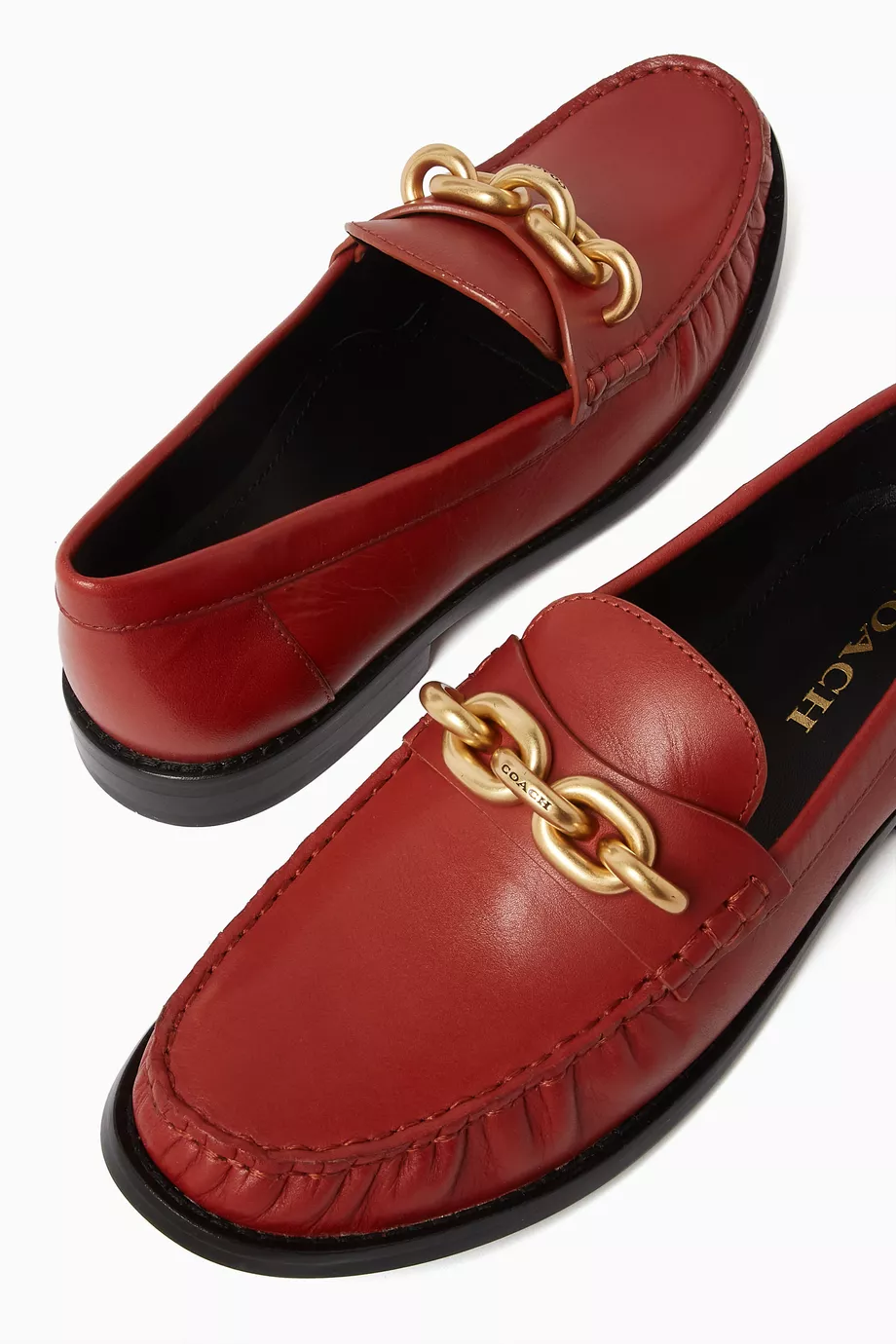 Red coach loafers store