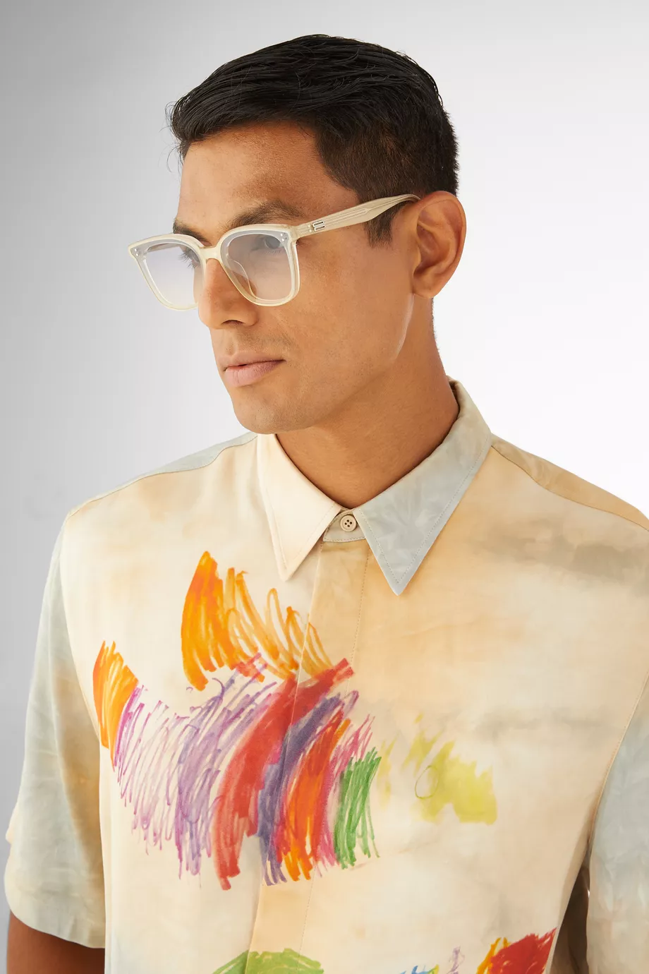 Buy Gentle Monster Blue Queen GDC1 Sunglasses in Acetate For
